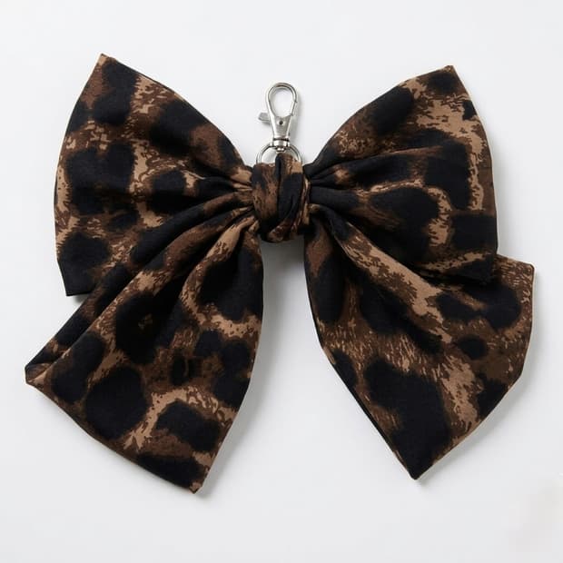 호피 리본 키링