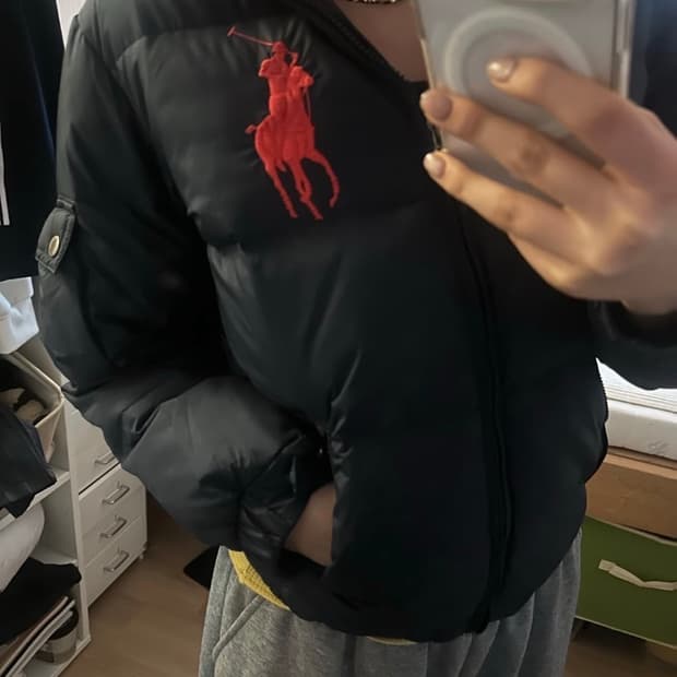 빅포니 네이비 패딩