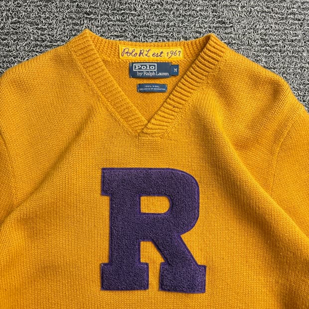폴로 랄프로렌 센터 빅로고 울 니트 3289