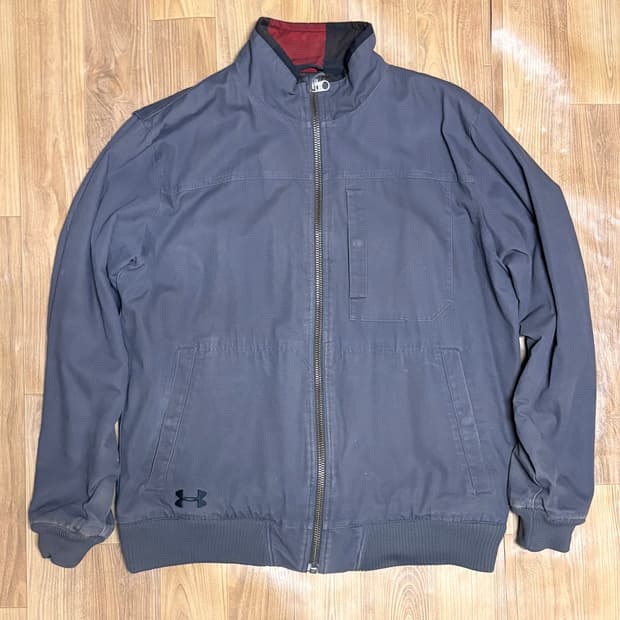 언더아머 헤비코튼 다크그레이 워크자켓 XL