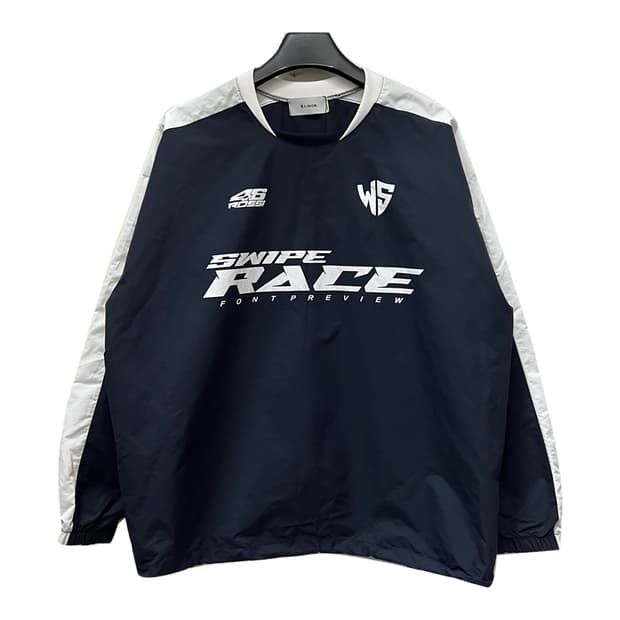 VTG 스와이프 레이스 우븐 웜업 맨투맨 FREE