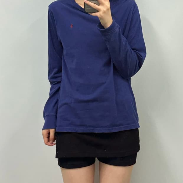 폴로 랄프로렌 네이비 롱슬리브 긴팔티