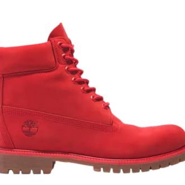 팀버랜드 프리미엄 6인치 워터프루프 부츠 레드 