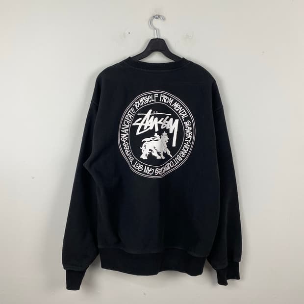 스투시 Stussy 라스타 도트 라이언 크루넥 맨투맨 M