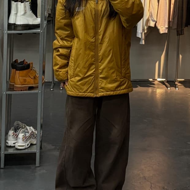 노스페이스 로고 다운패딩재킷 A2075
