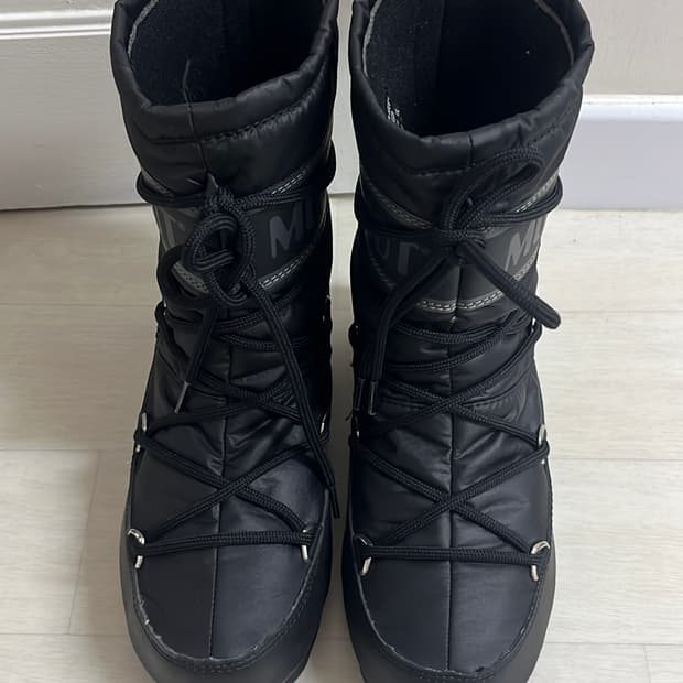 문부츠 블랙 방한 부츠 230 정품