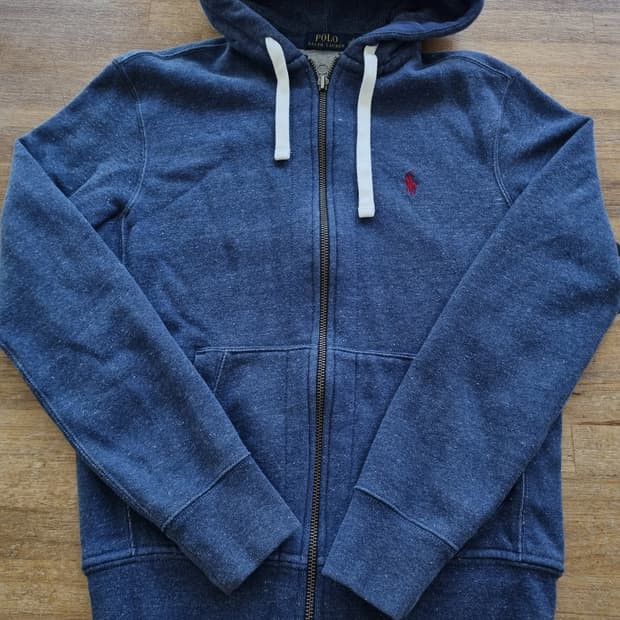 폴로 랄프로렌 후드집업 블루 S