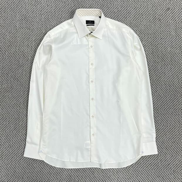 랑방 슬림핏 도트 셔츠 v0842