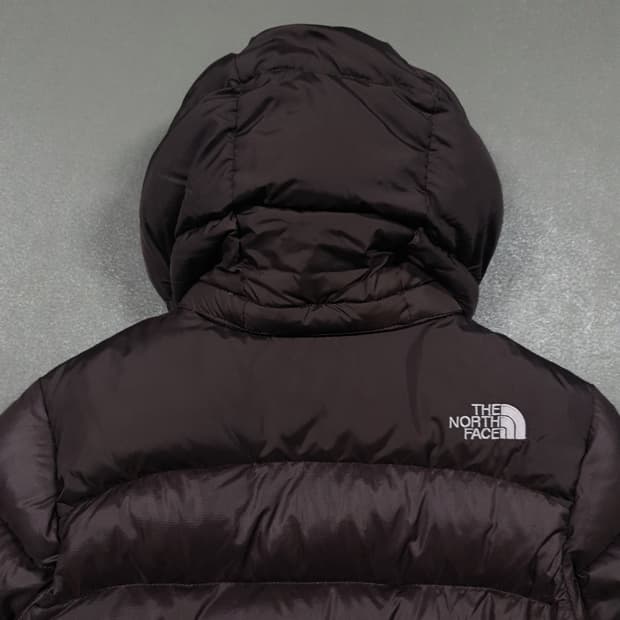 여성 M (85) 노스페이스 눕시 2 구스다운 후드 패딩 점퍼 브라운
