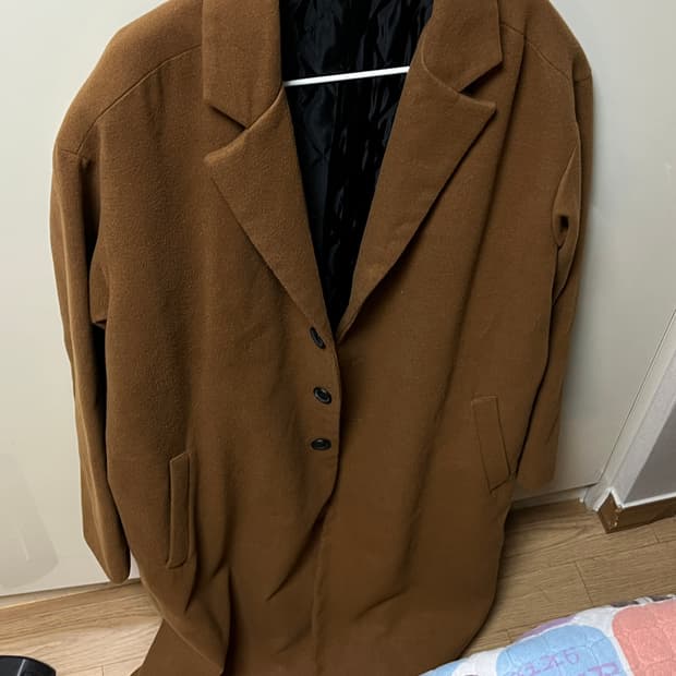 빈티지 롱코트 카멜색 판매합니다