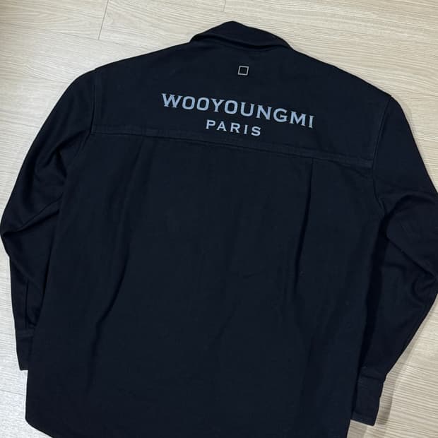 [46] 우영미 24SS 백로고 데님 셔츠 자켓 블랙