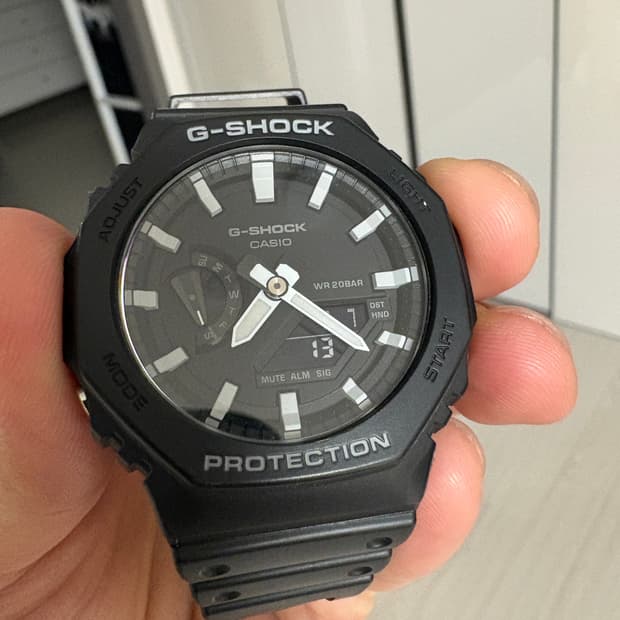 지샥 지얄오크 ga-2100 검흰