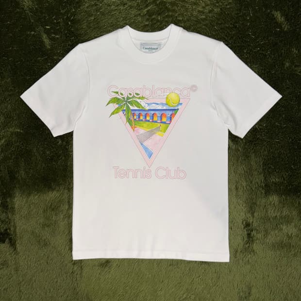 Casablanca 카사블랑카 데니스 클럽 컬렉션 티셔츠 화이트