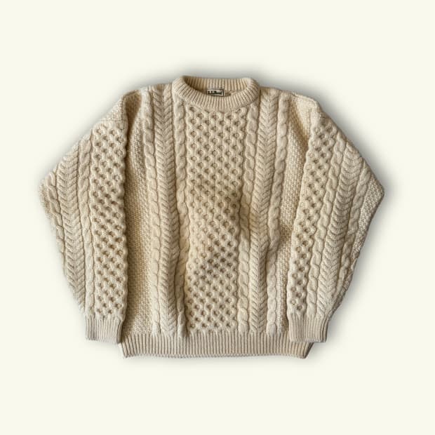 80s L.L.Bean Fisherman Sweater