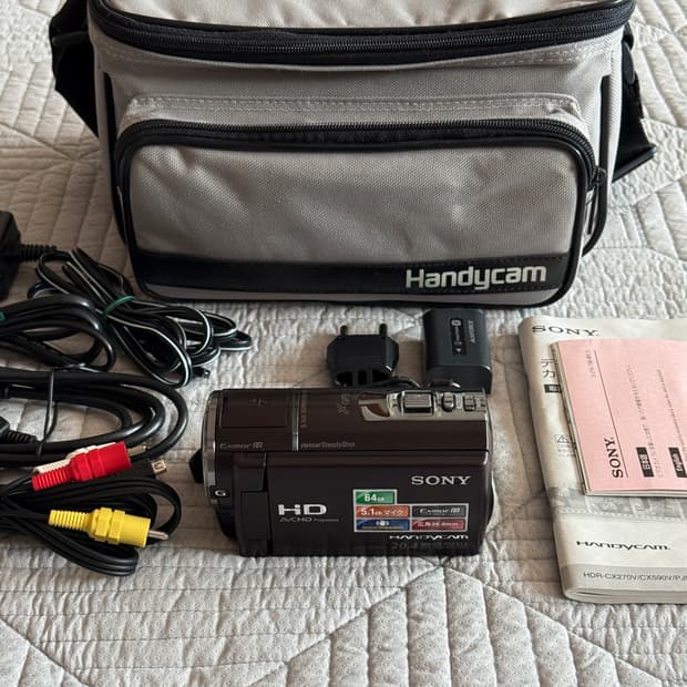 풀구성 SONY HDR-CX590V 소니캠코더 소니 빈티지캠코더 디카