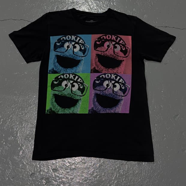 90s Sesame Street Cookie Monster 빈티지 티셔츠