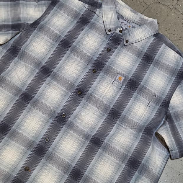 Carhartt 칼하트 체크반팔셔츠