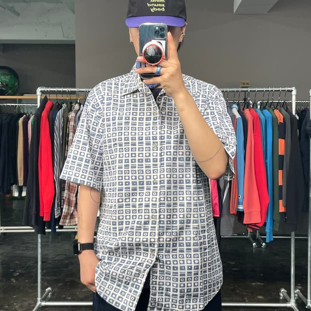 BOY LONDON 패턴 반팔 셔츠