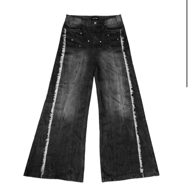 아이필럭키 Wide flare stud pants 스몰 