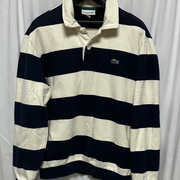 no.118 라코스테 스트라이프 럭비티셔츠 L