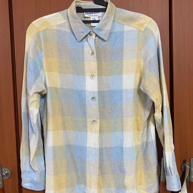 [PENDLETON] 여성용 펜들턴 레이온 린넨 체크 셔츠 S사이즈