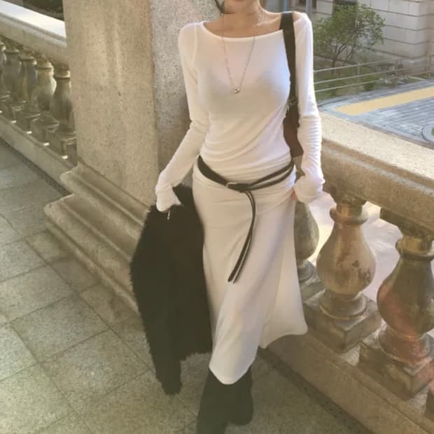 soand 니트 원피스