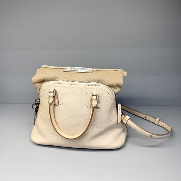 메종 마르지엘라 5AC 미니 레더 핸드백