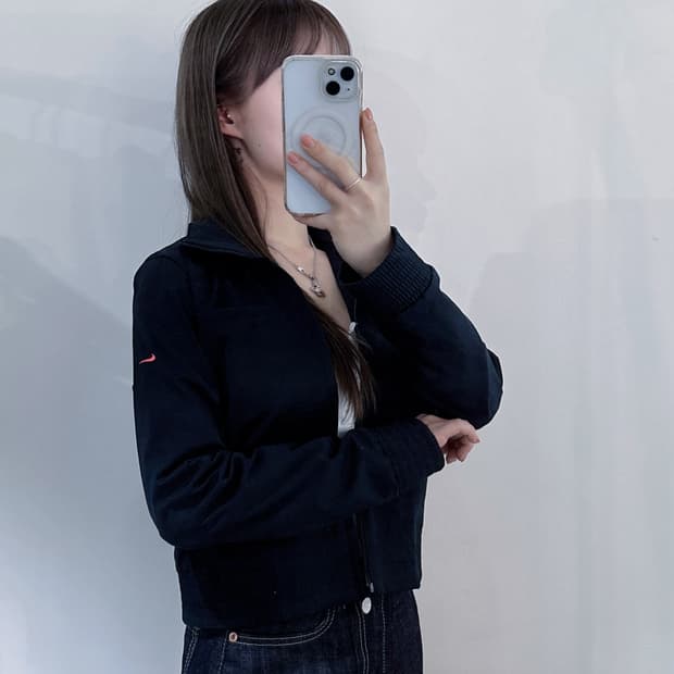 나이키 골프 사이드 스우시 블랙 자켓