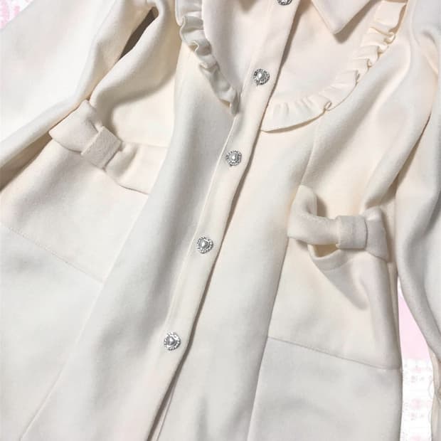 히메갸루 라떼갸루 양산형 지뢰계 로리타 코트 빈티지