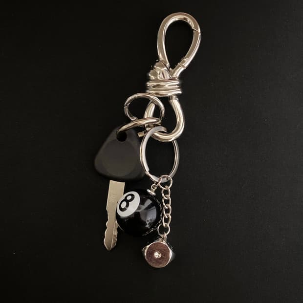 트위스트 매듭 카라비너 키링