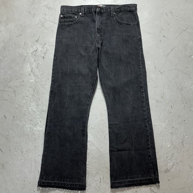 00’s 리바이스 517 블랙 부츠컷 플레어진