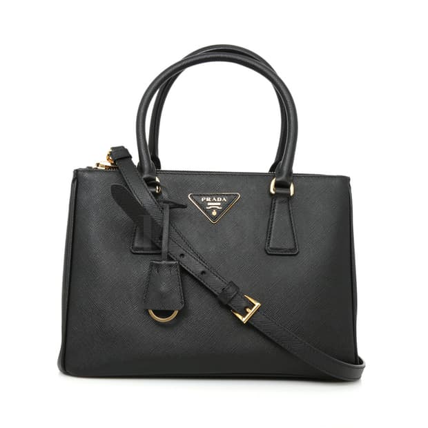 프라다 사피아노 갤러리아 백 1BA863 블랙 금장