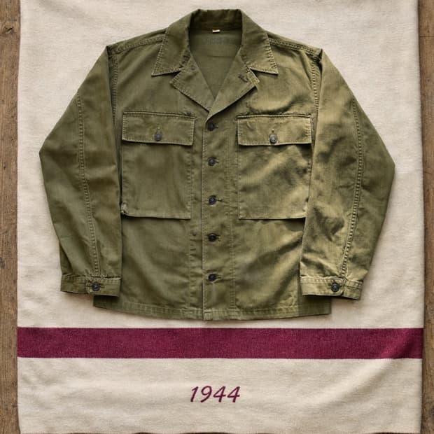 40's WW2 미군 M-43 HBT 셔츠 36R(100~103)