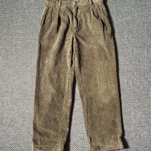 (30) 90s 노티카 투플리츠 와이드 웨일 코듀로이 팬츠