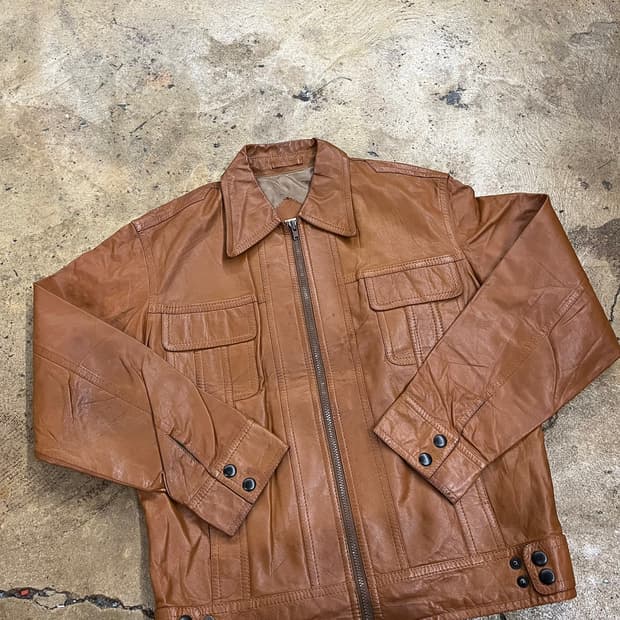 [정품] TACHIYA 재패니즈 빈티지 가죽 레더 자켓 b14