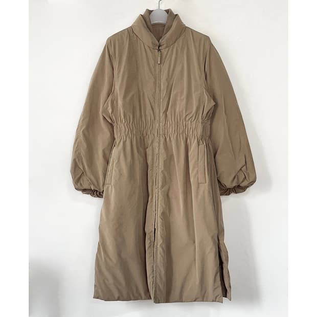 시스템 벌룬 슬리브 롱 구스 패딩