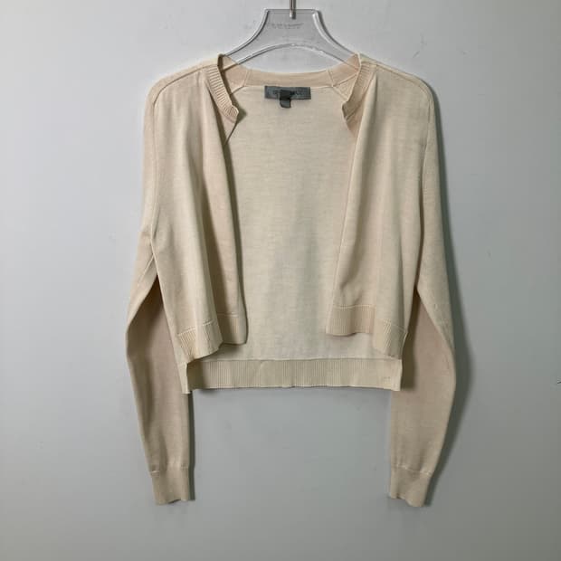 막스마라 스포츠맥스 아이보리 크롭 가디건 S
