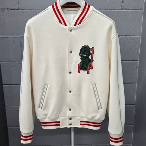 (S) 디올 오타니 워크샵 펠트 백로고 바시티 자켓