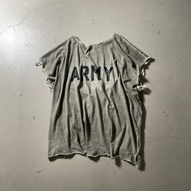 KZ ATELIER Army Cut-Off T-Shirt