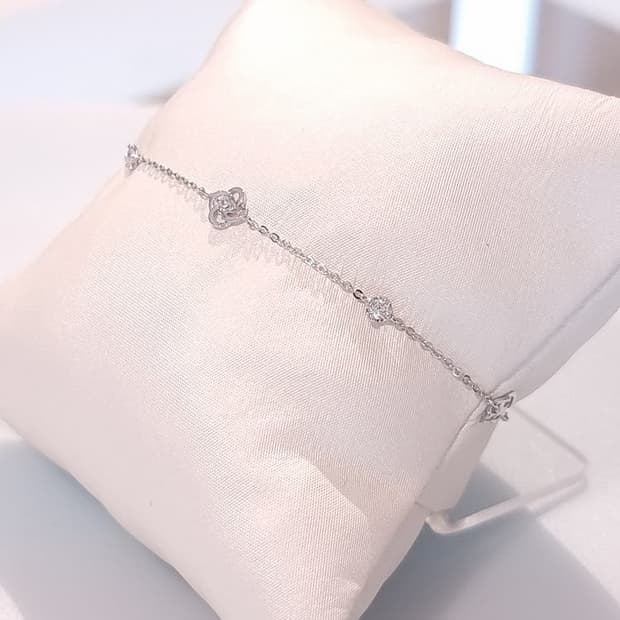 스톤헨지 14k 화이크골드 posy꽃팔찌