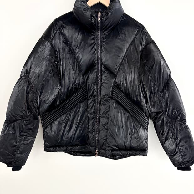 메종미네드 블랙 유광 패딩