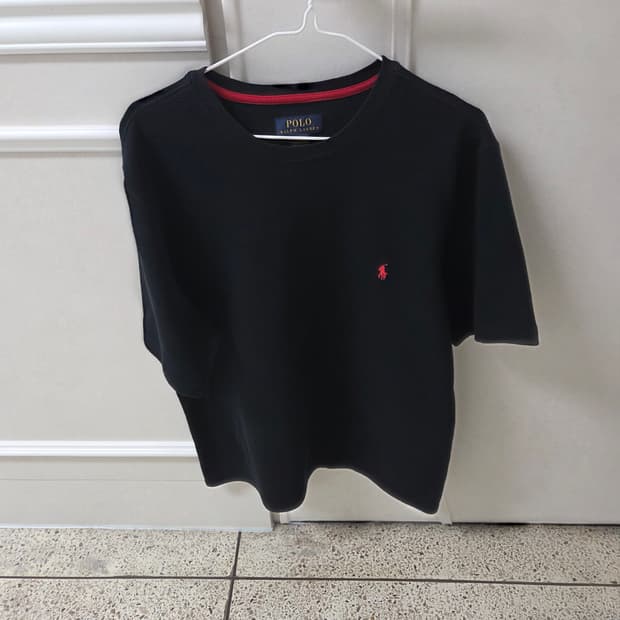 폴로 와플 반팔티 L