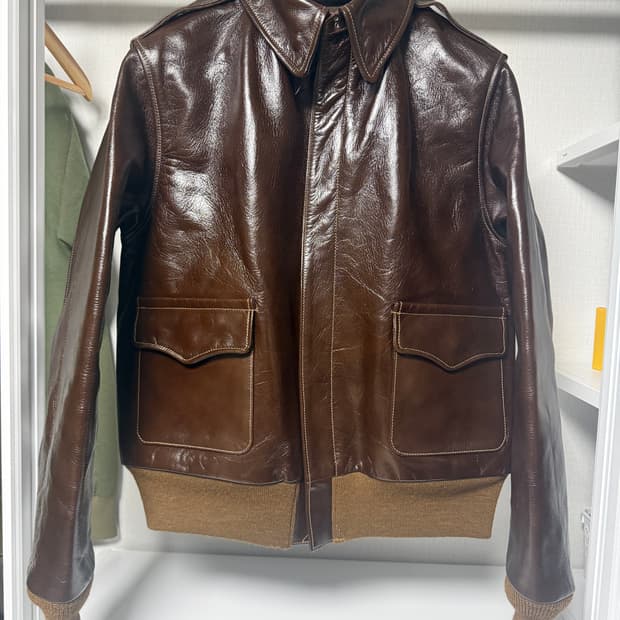 [42] 버즈릭슨 A2 가죽자켓 러프웨어