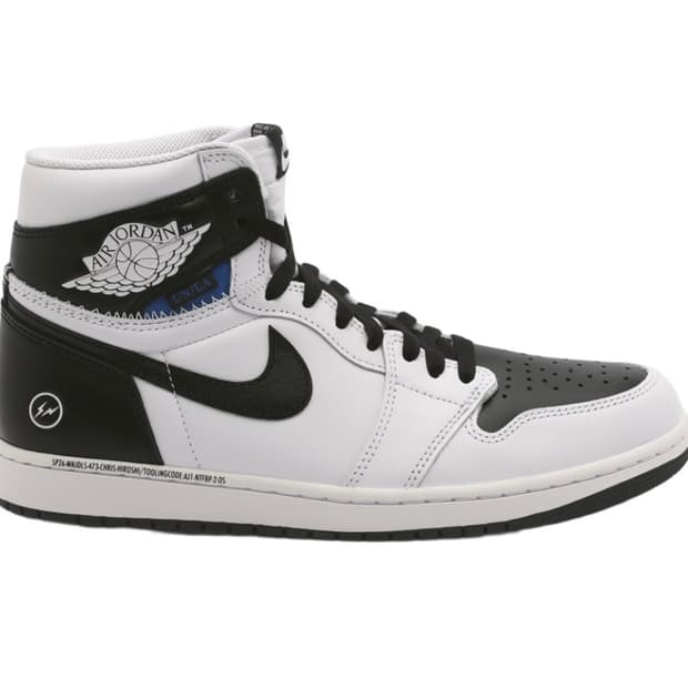 조던 1 x 프라그먼트 x 유니온 LA 하이 OG SP 화이트 블랙