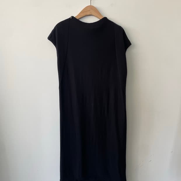 maje uneven shoulder knit dress