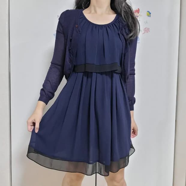 온앤온 가디건&민소매 원피스 세트