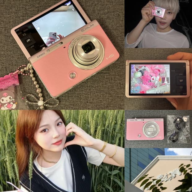 희귀 소프트포커스 뷰티셀카🎀카시오 엑슬림 ZR60 핑크