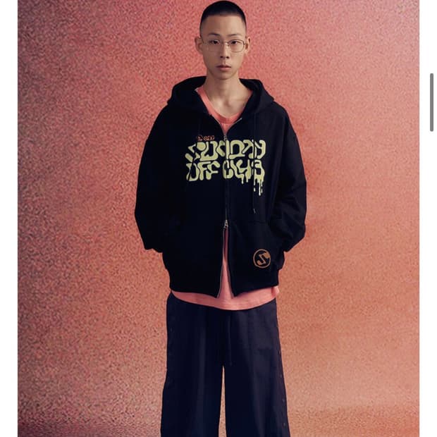 (XL) 선데이오프클럽 후드집업 블랙