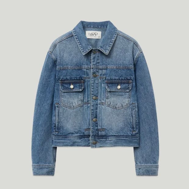 [48] 엘무드 케인 데님 트러커 자켓 워시드블루 