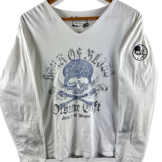 JPN 펑크 스컬 큐빅 롱슬리브2741